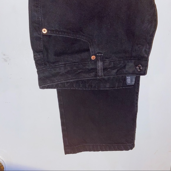 ASOS Black High Waisted Plus Size Mom Jeans - Picture 6 of 9